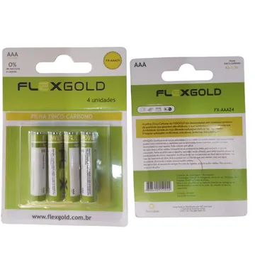 Pilha Aaa Zinco C/4 Unidade Fx-Aaaz4