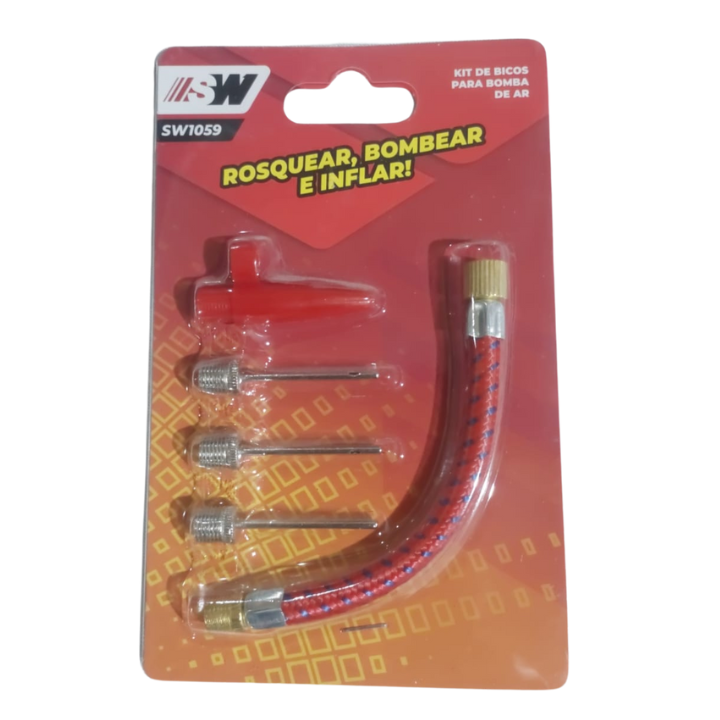 Kit De Bicos Para Inflar Bolas E Infláveis P/ Bomba De Ar - 2